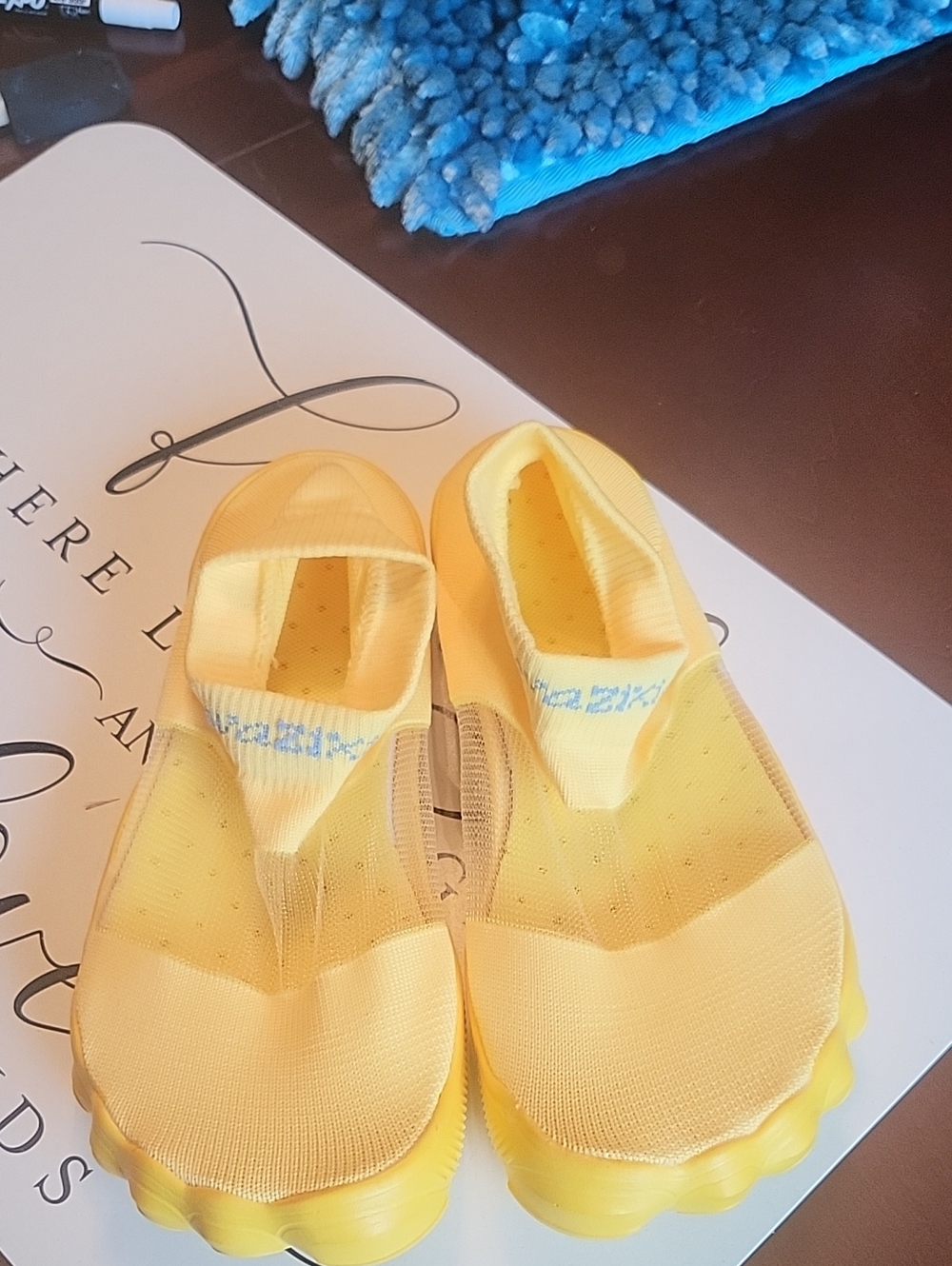 Kids Yellow Slip-On Water Friendly Shoes